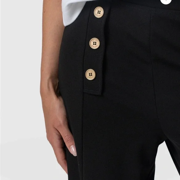 Saint + Sofia Chelsea Black Wide-Leg Pants - Picture 3 of 8